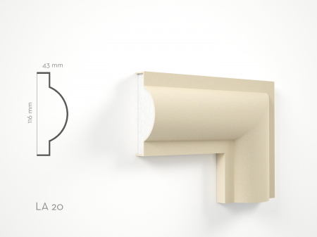 Profile decorative de exterior - Profil decorativ Ancadrament LA20 116x43x2000mm