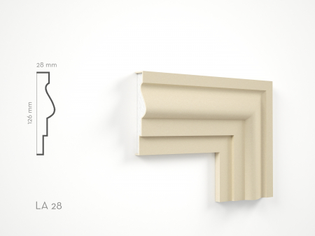 Profile decorative de exterior - Profil decorativ Ancadrament LA28 126x28x2000mm