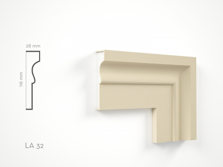 Profile decorative de exterior - Profil decorativ Ancadrament LA32 116x28x2000mm