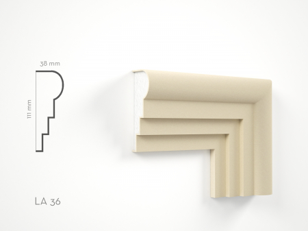 Profile decorative de exterior - Profil decorativ Ancadrament LA36 111x38x2000mm
