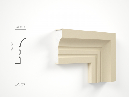 Profile decorative de exterior - Profil decorativ Ancadrament LA37 116x38x2000mm