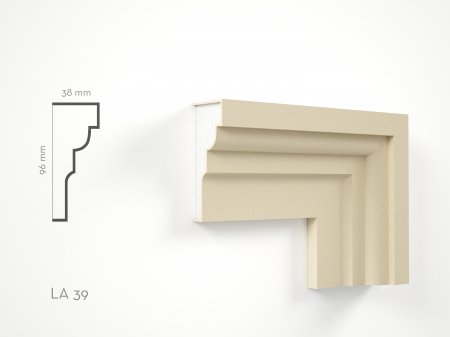 Ancadramente fereastra de exterior - Profil decorativ Ancadrament LA39 96x38x2000mm
