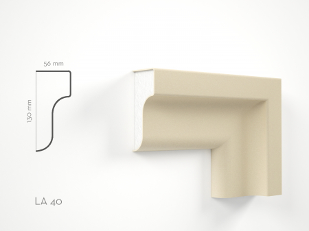 Profile decorative de exterior - Profil decorativ Ancadrament LA40 130x56x2000mm
