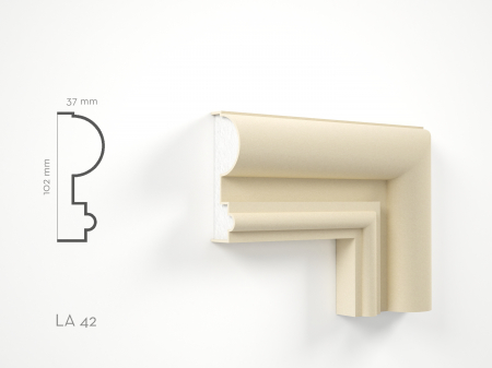 Profile decorative de exterior - Profil decorativ Ancadrament LA42 102x37x2000mm