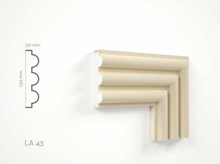 Profile decorative de exterior - Profil decorativ Ancadrament LA43 130x30x2000mm