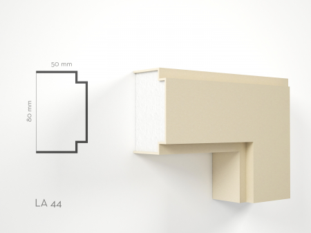 Profile decorative de exterior - Profil decorativ Ancadrament LA44 80x50x2000mm
