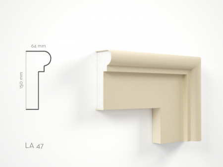 Profile decorative de exterior - Profil decorativ Ancadrament LA47 150x64x2000mm