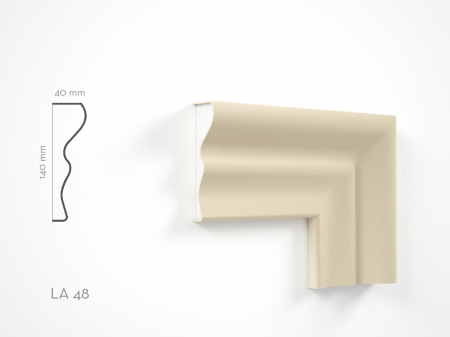 Profile decorative de exterior - Profil decorativ Ancadrament LA48 140x40x2000mm