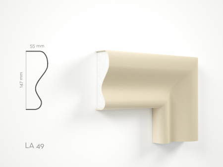 Profile decorative de exterior - Profil decorativ Ancadrament LA49 147x55x2000mm