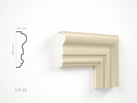 Profile decorative de exterior - Profil decorativ Ancadrament LA52 100x30x2000mm
