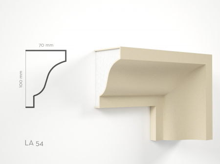 Profile decorative de exterior - Profil decorativ Ancadrament LA54 100x70x2000mm