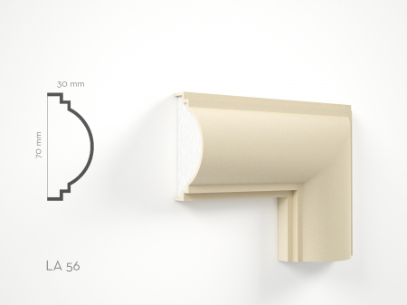 Profile decorative de exterior - Profil decorativ Ancadrament LA56 70x30x2000mm