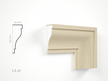 Profile decorative de exterior - Profil decorativ Ancadrament LA67 130x45x2000mm