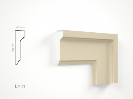 Profile decorative de exterior - Profil decorativ Ancadrament LA71 145x40x2000mm