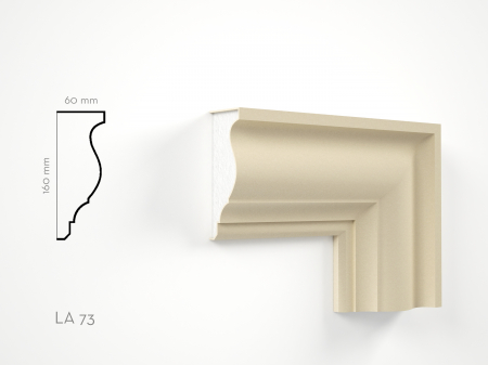 Profile decorative de exterior - Profil decorativ Ancadrament LA73 160x60x2000mm