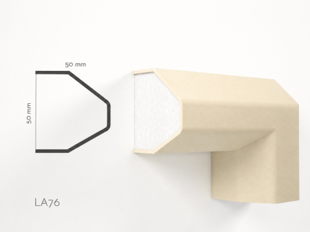 Ancadramente fereastră de exterior - Profil decorativ ancadrament LA76 50x50x2000mm