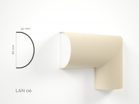 Ancadramente fereastra de exterior - Profil decorativ ancadrament LA79 80x40x2000mm