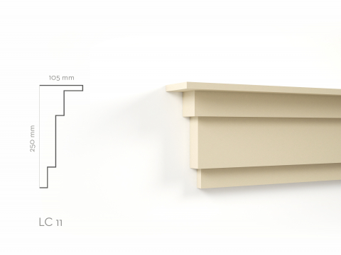 Cornise de exterior - Profil decorativ Cornisa LC11RA 250x105x2000mm