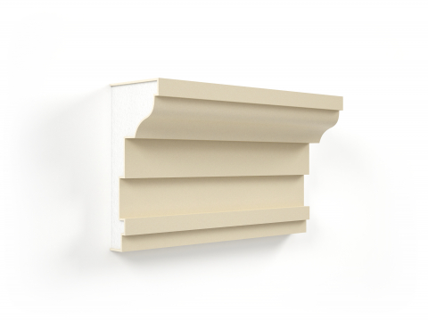 Cornise de exterior - Profil decorativ Cornisa LCN04RA 166x76x2000mm