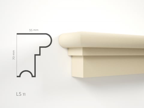 Solbancuri de exterior - Profil decorativ Solbanc LS11 70x55x2000mm