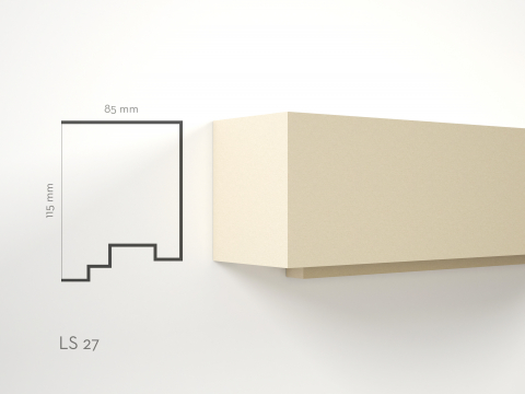 Solbancuri de exterior - Profil decorativ Solbanc LS27 115x85x2000mm
