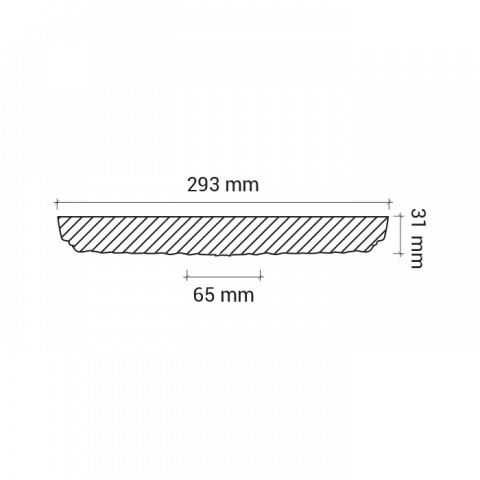 Rozeta tavan 1.56.009 Poliuretan Gaudi 34 x 293 mm [2]