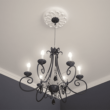 Profile decorative de interior - Rozeta tavan 1.56.010 Poliuretan Gaudi 34 x 193 mm