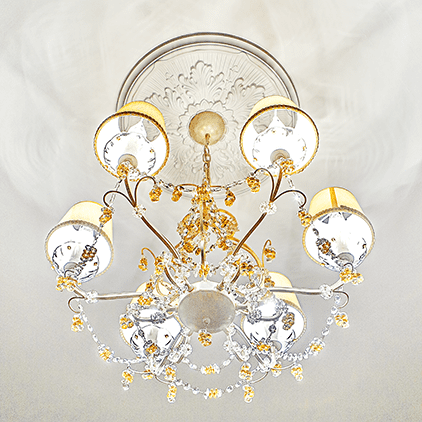 Profile decorative de interior - Rozeta tavan 1.56.022 Poliuretan Gaudi 52 x 525 mm