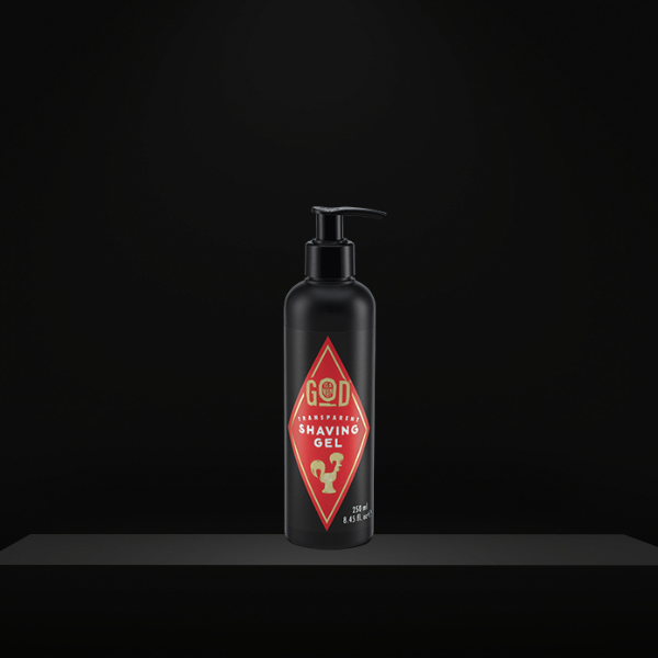Gel transparent barbierit, Transparent Shaving Gel, 250 ml, God is a man [2]
