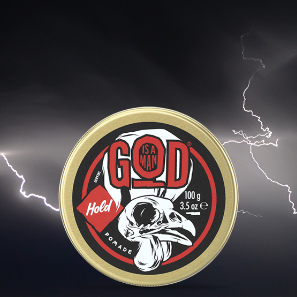 Pomada cu fixare medie, god is a man, Hold Pomade, 100 gr [3]