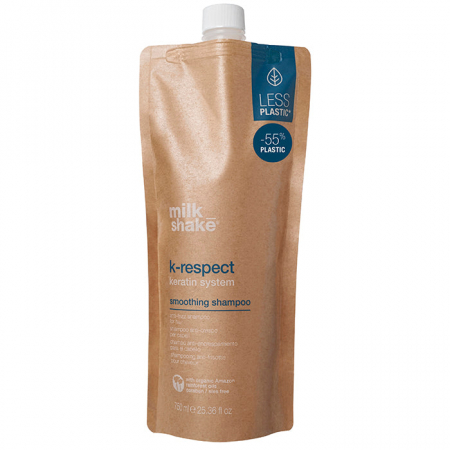 Par gras - Sampon pentru netezirea parului cu keratina, K-respect smoothing shampoo 250 ml/750 ml