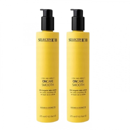 Sampon pentru par - Set tratament par Selective On Care Smooth, pentru femei, par degradat, SH 275 ml + BALM 250 ml