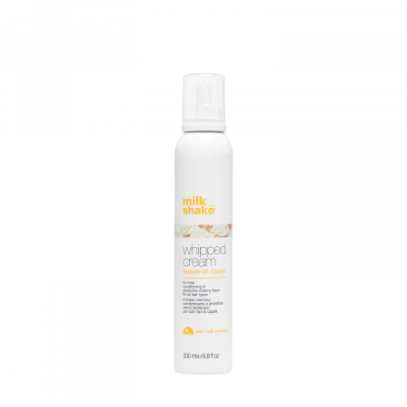 Tratamente Leave-in - Spuma hidratanta leave-in pentru par fragil, Whipped cream leave-in, Make my day, Milk_shake, 200 ml