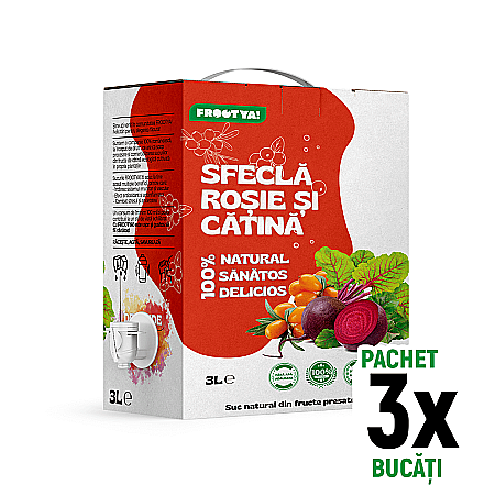 3 x Suc cu sfeclă roșie și cătină – Pachet PROMO 9L [1]
