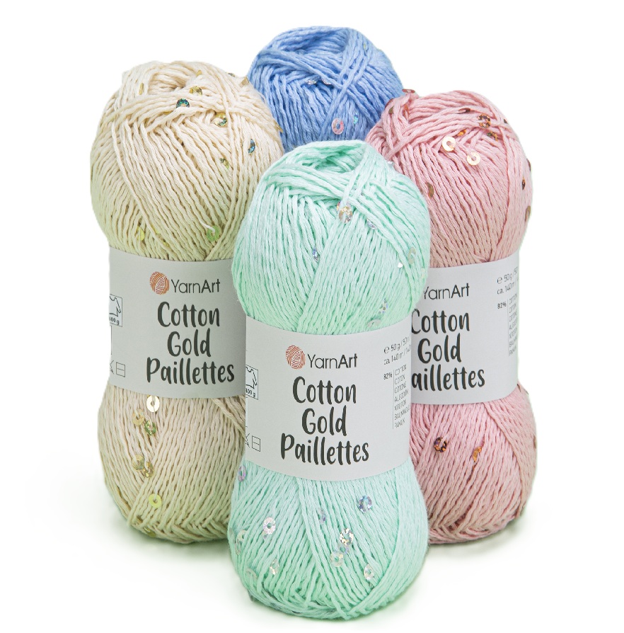 COTTON GOLD PAILLETTES