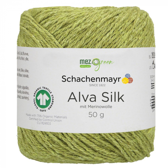 Fir cu lana si matase de tricotat si crosetat Alva Silk [1]