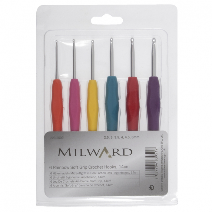 Set crosete cu maner din cauciuc, nr2.5 - 5mm, 14cm [2]