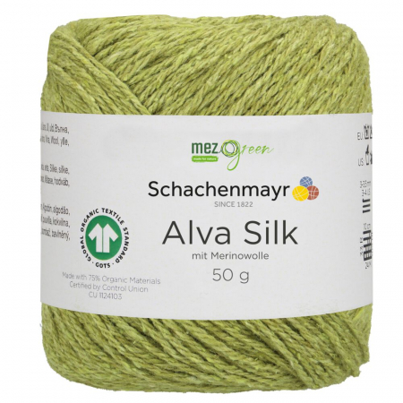 Fire - Fir cu lana si matase de tricotat si crosetat Alva Silk