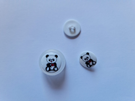 Accesorii - Nasturi pentru copii cu model urs panda - Marca Dill-15mm