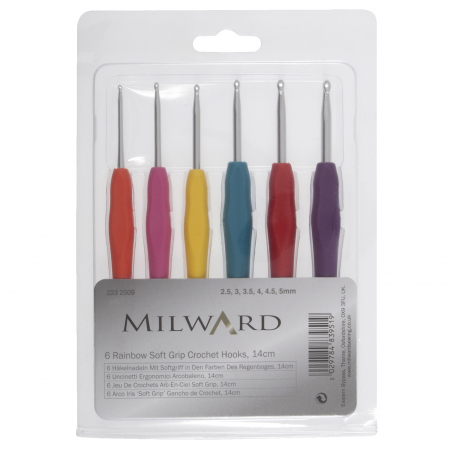 Set crosete cu maner din cauciuc, nr2.5 - 5mm, 14cm [1]