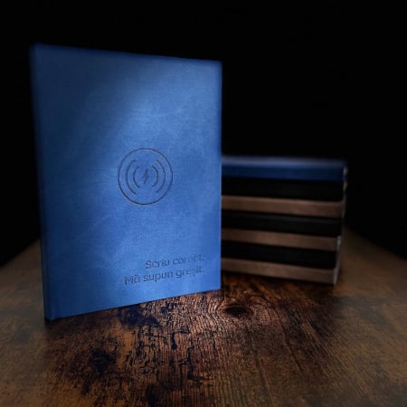 #agendawireless - Agendă Scriu corect, mă supun greșit Albastru