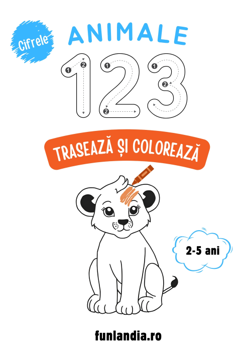 Fișe de colorat și trasat (PDF) - CIFRELE [1]