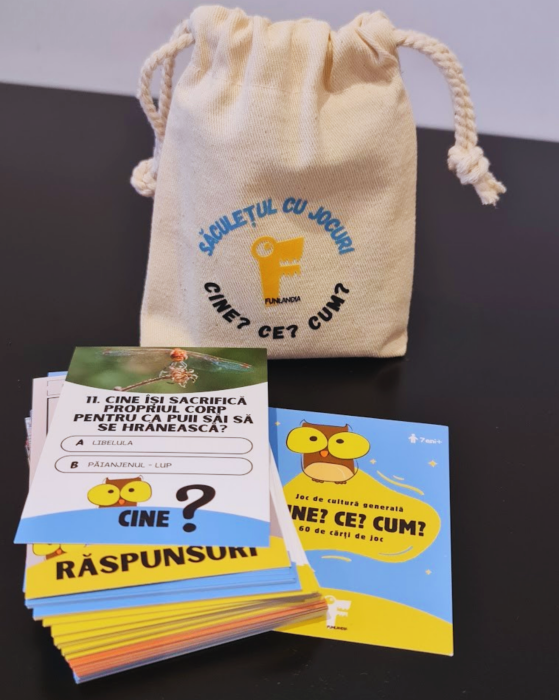 Săculețul cu jocuri - CINE? CE? CUM? | joc de cultură generală, 7 ani+ [6]