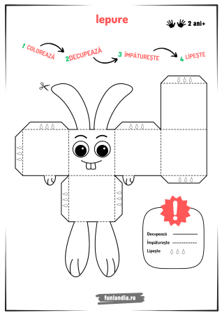 Fișe de activități (PDF) - Coloreaza, Decupeaza si Lipeste