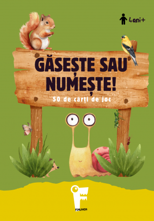Săculețul cu jocuri - Găsește  sau Numește, set de carti distractiv, 4ani+