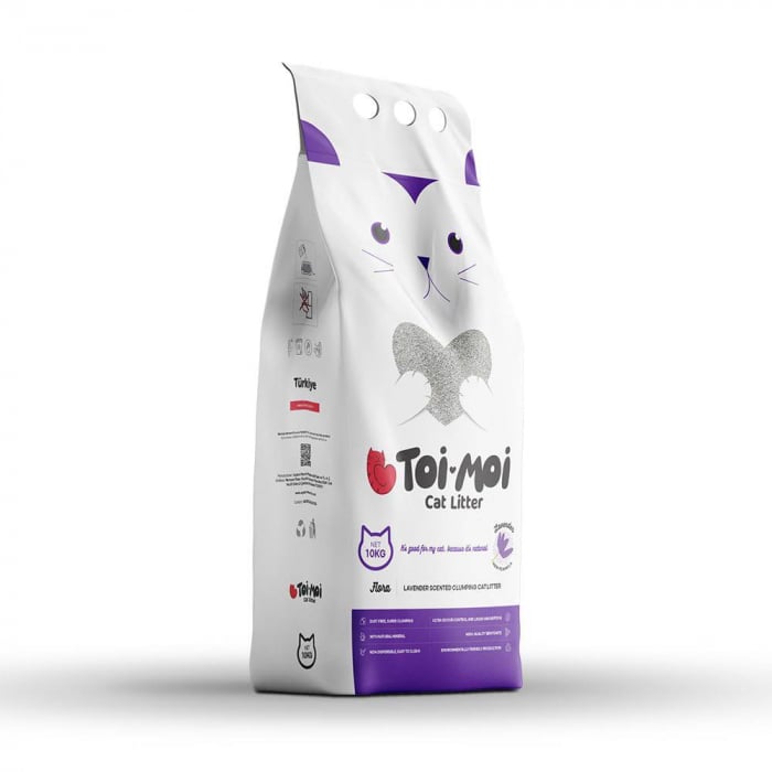 Asternut Igienic pentru Pisici TOI MOI – Aroma Lavanda 5kg [1]