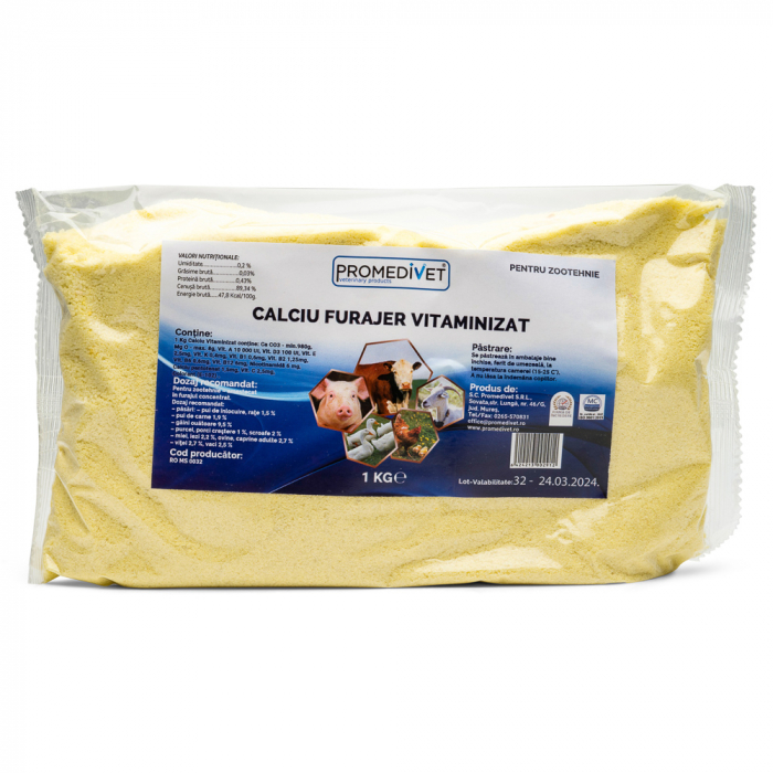 Calciu furajer vitaminizat 1kg [1]