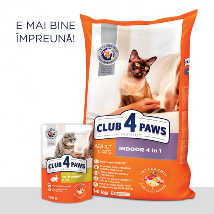 CLUB 4 PAWS CAT ADULT INDOOR 4 IN 1 CU PUI 14Kg [3]