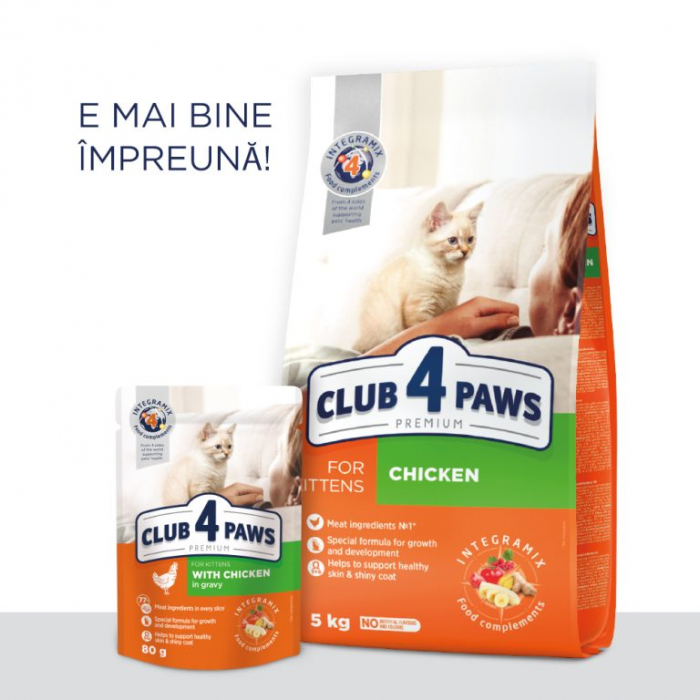 CLUB 4 PAWS PLIC CAT KITTEN JUNIOR CU SOMON 80g [2]