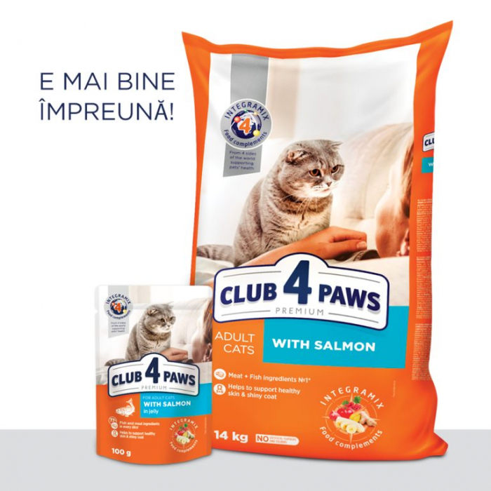CLUB 4 PAWS PLIC CU SOMON 100g [2]